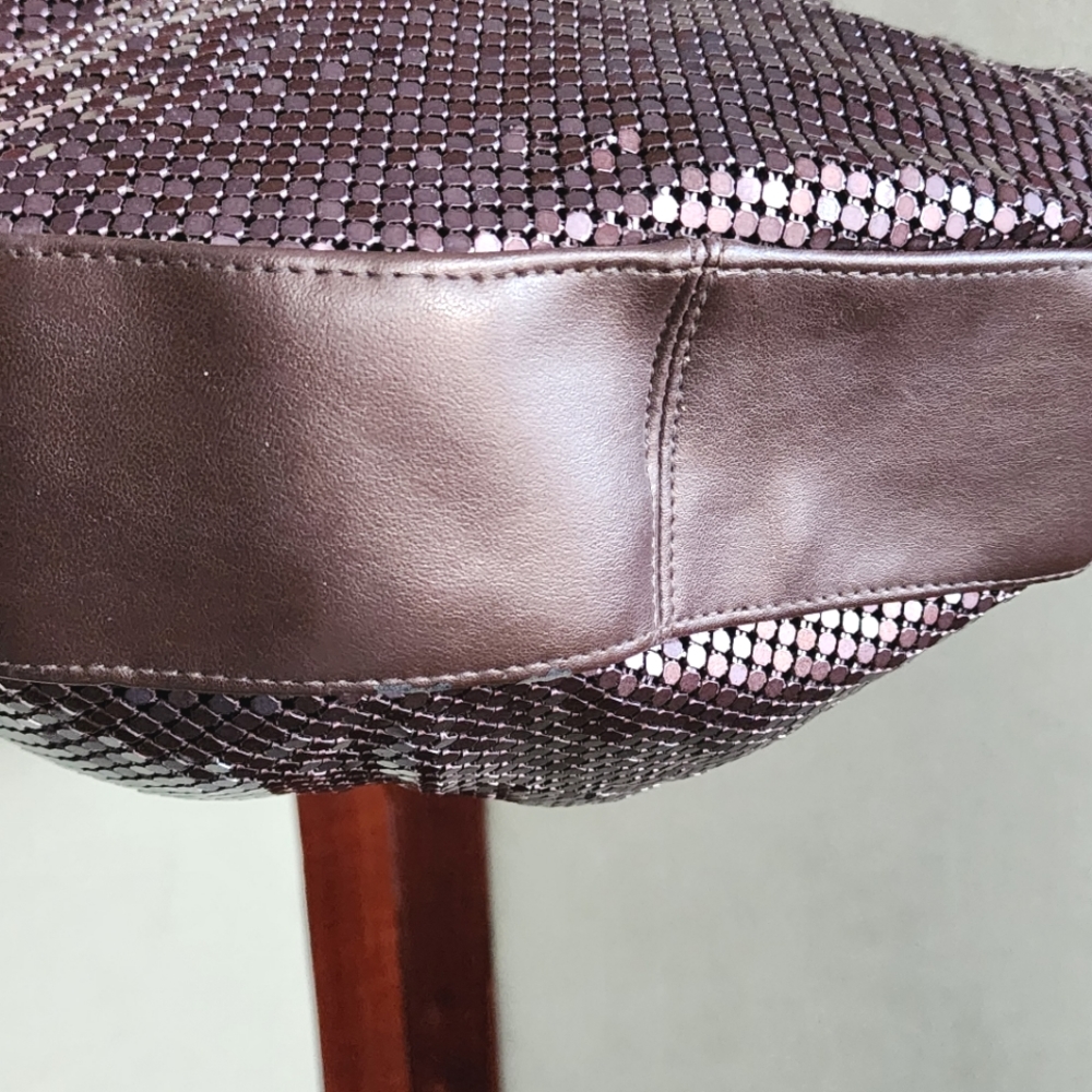 Paradox Bronze Metallic Hobo Shoulder Bag - Picture 6 of 11